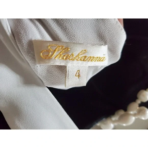 Shoshanna Blue & White Polyester Halter Sleeveless Long Maxi Dress Pockets 4 - Picture 9 of 15